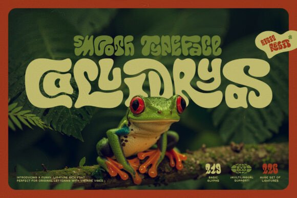 Callidryas: A Groovy Vintage Font for Modern Web Design