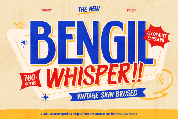 Discover Bengil Whisper: A Bold and Playful Display Font