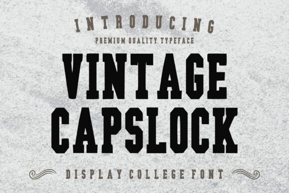 Enhance Your Web Design with Vintage Capslock Font
