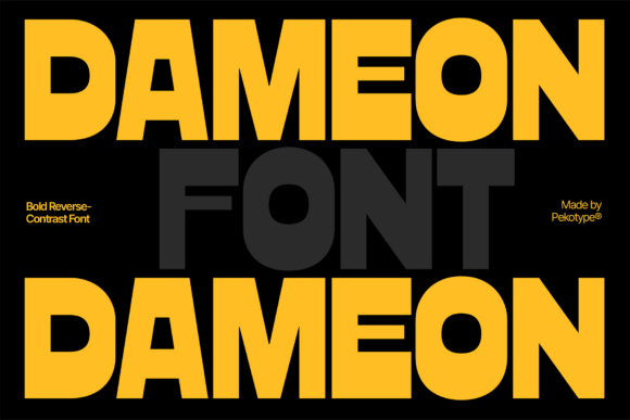 Exploring Dameon: A Bold and Elegant Display Font