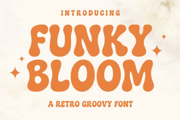 Funky Bloom: A Playful Retro Font for Creative Branding