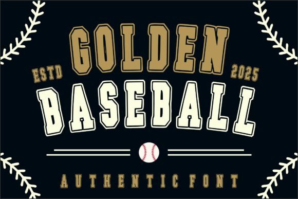 Golden Baseball: The Perfect Font for Bold Campaigns