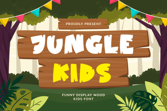 Jungle Kids: A Playful Display Font for Creative Web Design