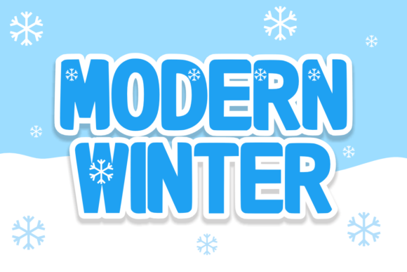 Modern Winter: A Frosty Display Font for Web Design