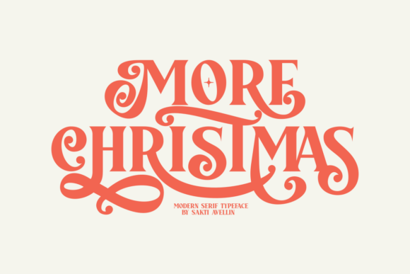 More Christmas: A Playful Display Serif for Festive Branding