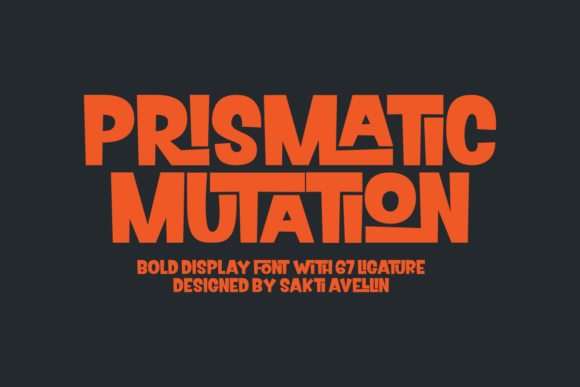 Prismatic Mutation: A Bold Display Font for Modern Web Design