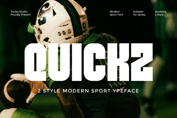 Quickz: A Bold and Energetic Display Font for Modern Web Design