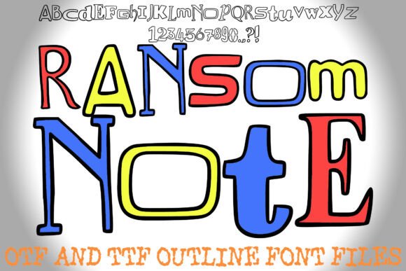 Ransom Note: A Unique Display Typeface for Editorial Design