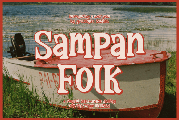 Sampan Folk: A Charming Hand-Drawn Display Font