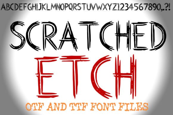 Scratched Etch: A Unique Font for Bold Branding