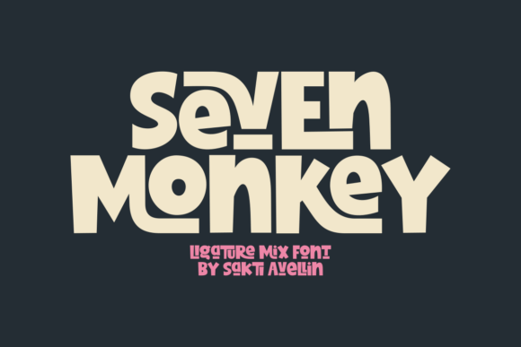 Seven Monkey: A Dynamic Font for Bold Editorial Design