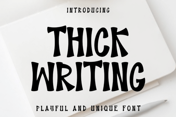 Thick Writing: A Modern Display Font for Engaging Visuals