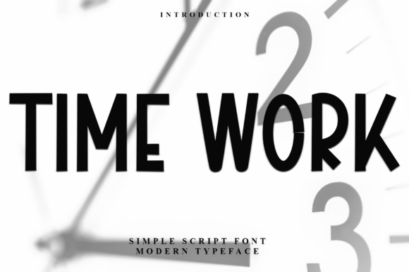 Time Work: A Bold Display for Modern Projects