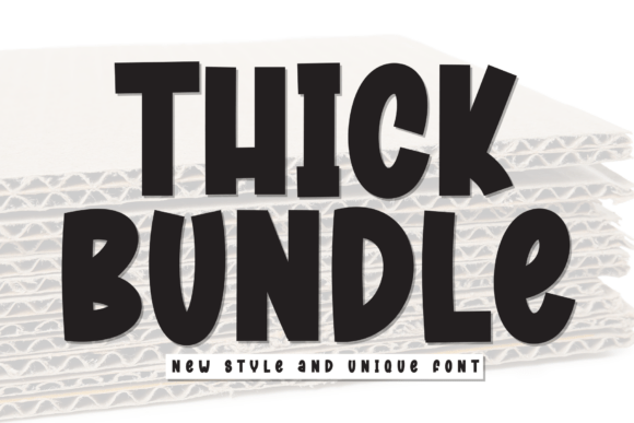 Transform Your Brand with Thick Bundle: A Bold Display Font
