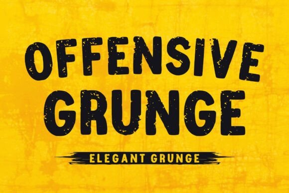 Unleash Creativity with Offensive Grunge Font
