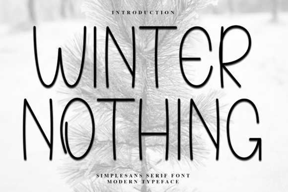 Winter Nothing: A Premium Display Font for Editorial Design