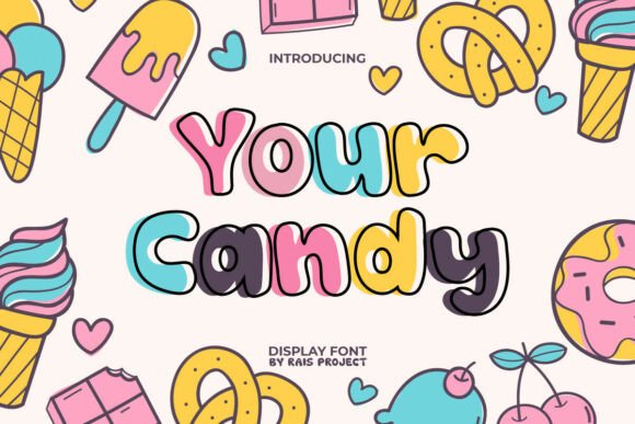 Your Candy: A Playful Font for Engaging Editorial Designs